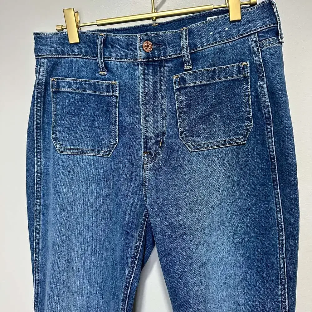 GAP High Rise '70s Flare Jeans, Sz 28/6R - Picture 7 of 10